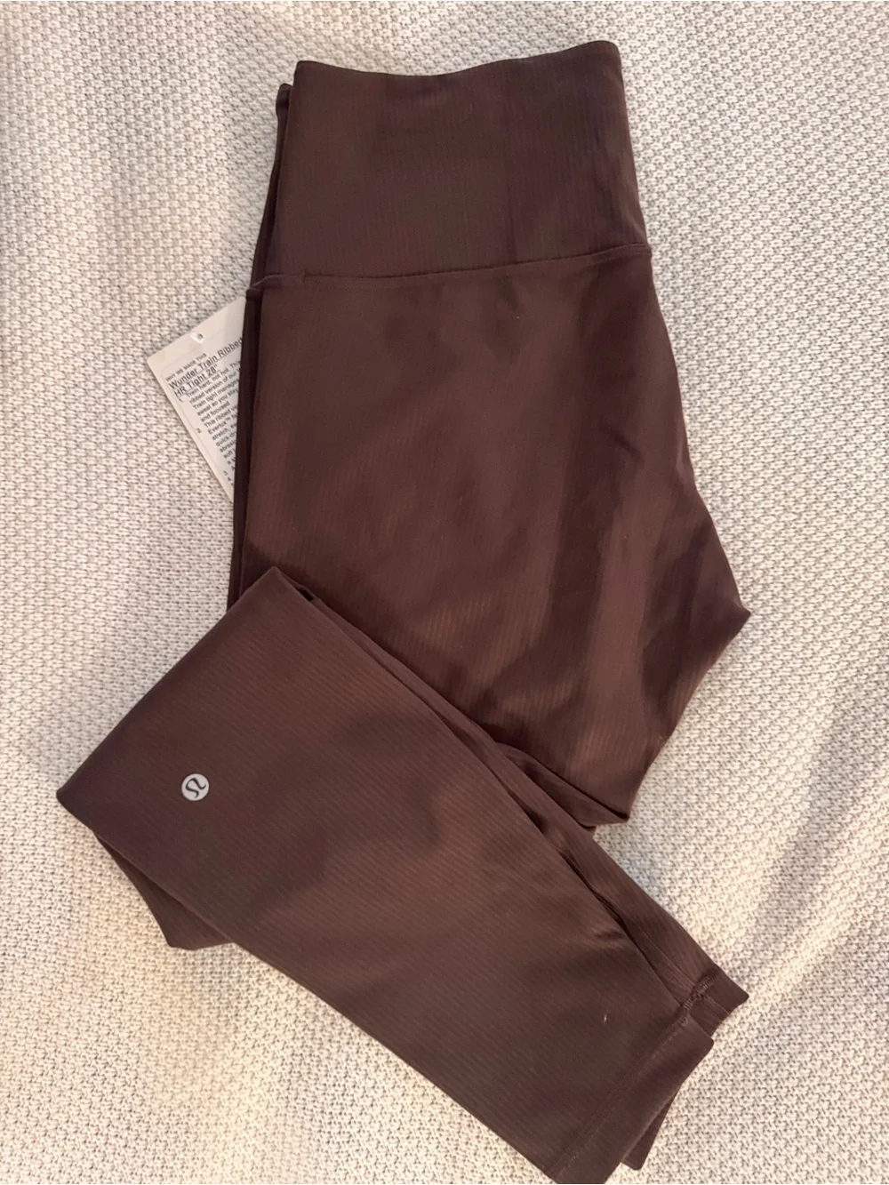 lululemon athletica High-Rise Ribbed Leggings - Chocolate